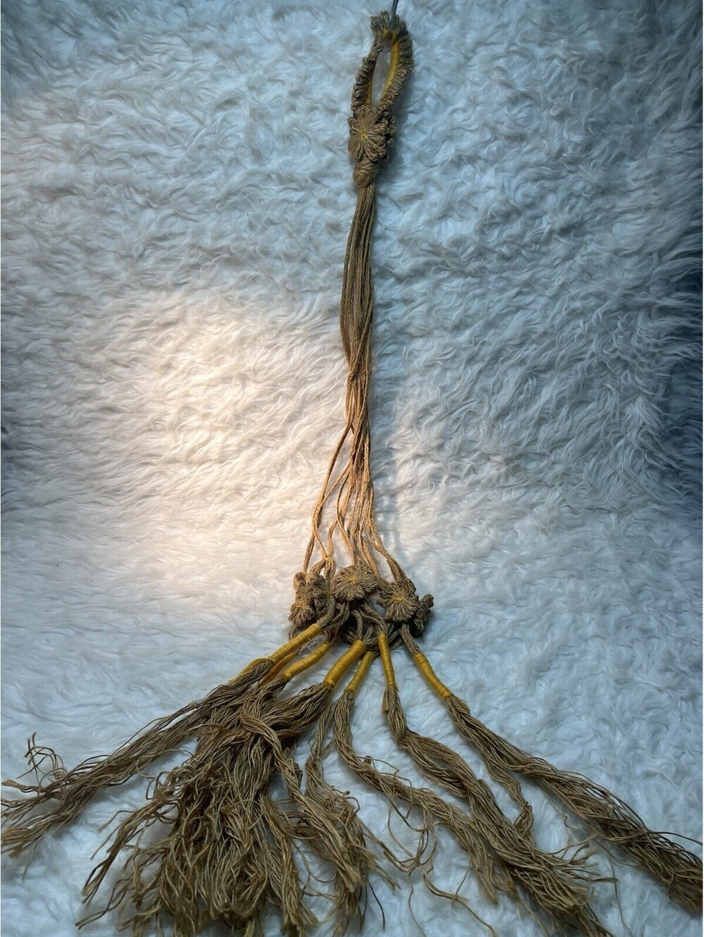 Boho Floral Macrame Long Plant Hanger